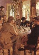 Peder Severin Kroyer Artists at Breakfast France oil painting reproduction